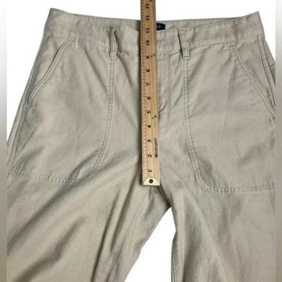 J Crew Factory Women’s Cotton Khaki Pants Minimalist Casual Size 8 - Picture 8 of 13